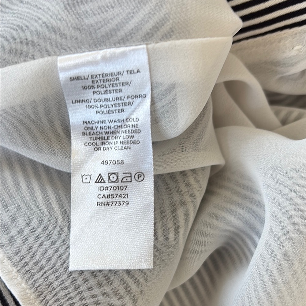 LOFT Black and White Striped Camisole - Picture 4 of 4